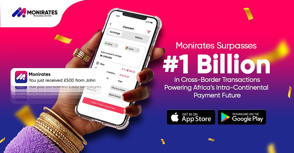 Monirates Surpasses ₦1 Billion in Cross-Border Transactions